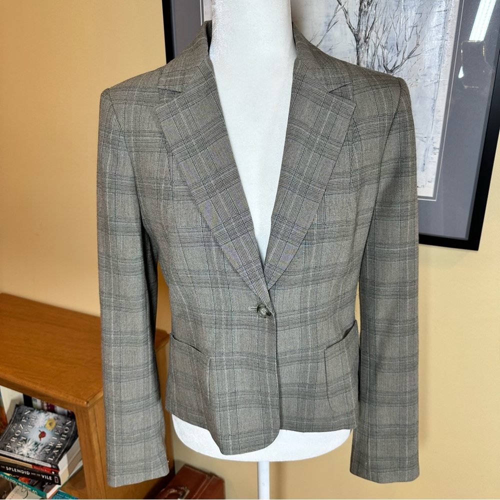 Vintage Tahari Glen Plaid Women's Blazer